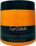 Premium Palette Knife Painting Paste|Texture Paste|Authentic Bright Colors|Ready to Use|Easy to Apply| 6oz (Clementine Orange)
