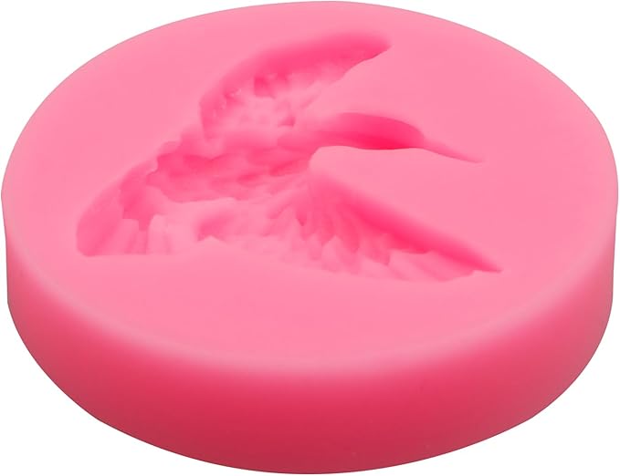 Hummingbird Silicone Fondant Mold, Bird Cake Decorating Mold, Pink, Set of 2