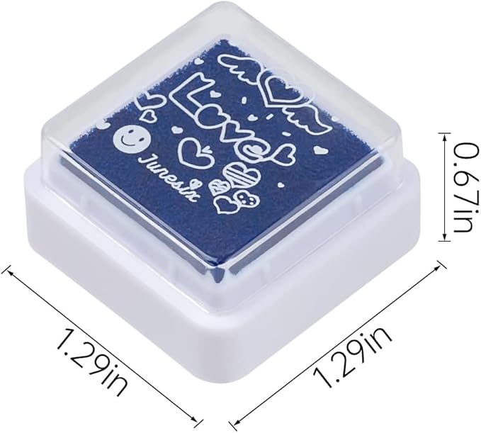 Ink Pad, 12 Colors Washable Stamp Pad for Kids…