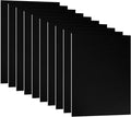 PATIKIL 3.3x2.1x1/32inch Anodized Aluminum Sheet, 10Pcs Metal Rectangle Aluminum Plate 0.8mm Thick Engraving Blanks for Laser Engraving DIY Decorative Crafting Home Decoration, Black