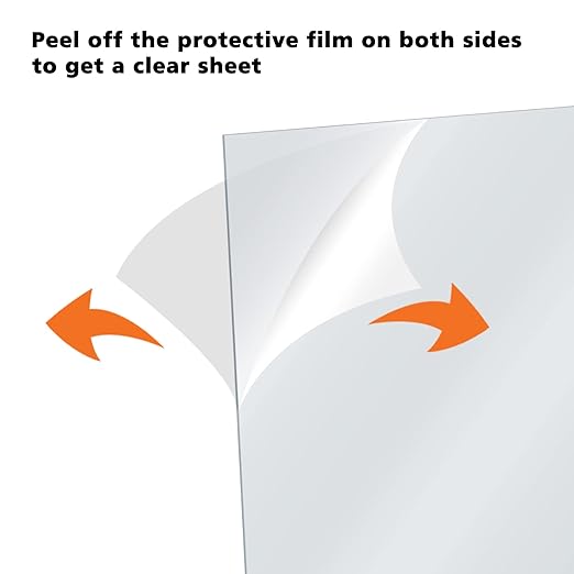 Egofine Plexiglass Sheets Acrylic Sheets 16 Pack of 5x7’’ 0.04 Thick Clear Plastic Cast Transparent Plexi Glass for Crafting Projects, Replacement Picture Frame Glass, DIY Display, Easy to Cut