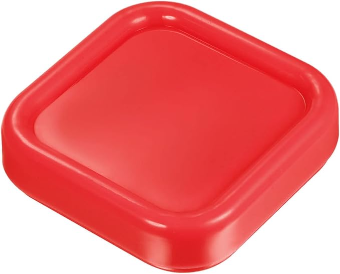HARFINGTON Magnetic Pin Cushion Square Plastic Magnetic Sewing Pin Holder Storage Case Needle Cushion Tool for Sewing DIY Projects, Red