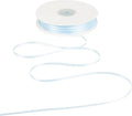 HUIHUANG Light Blue Thin Satin Ribbon 1/8 inch Ribbon 100 Yards Roll Double Face Craft Ribbon for DIY Crafts Gift Wrapping Bows Decoration Sewing and Invitation Card Hanging Tags Baby Shower Decor