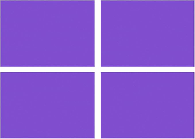 DMiotech 4Pcs Correction Gel Light Filter Overlay Transparent Plastic PVC Sheets Matte Purple for Photo，Film,Video
