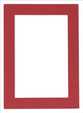 8x10 Mat Bevel Cut for 5.5x8.5 Photos - Acid Free Deep Red Precut Matboard - for Pictures, Photos, Framing - 4-ply Thickness