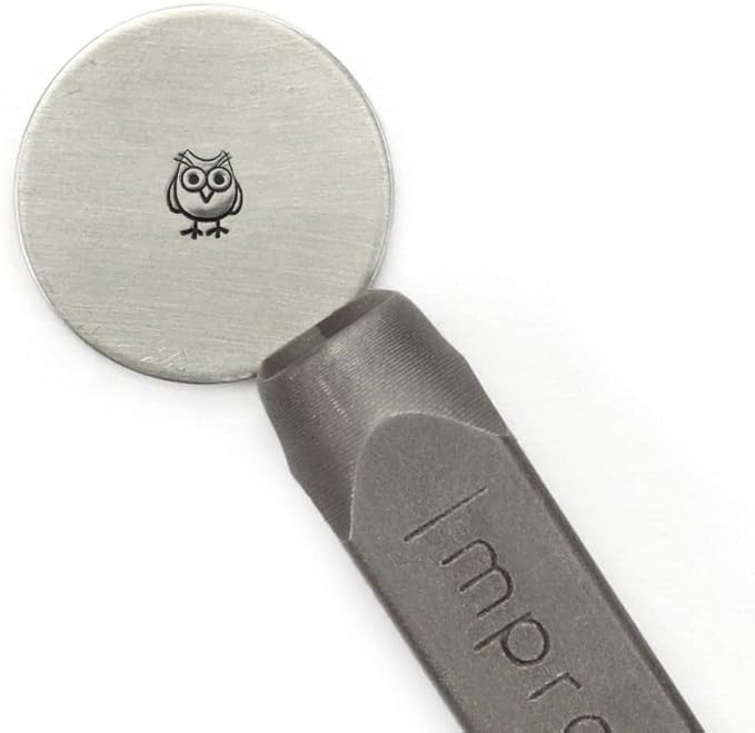 ImpressArt - Hootie Metal Stamp Owl Design Steel Punch for Creative Jewelry Making & DIY Projects, 6mm