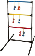Champion Sports Outdoor Ladder Ball Game: Backyard Party, Camping & Beach Games Ladder Golf Set for Adults and Kids with Bolas Balls and Carrying Case , 39"H X 22"W With 33" Deep Base Set