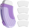 4+1 Pack Rubber Erasers Sliding Retractable Eraser, Large White Erasers for School Office Art Drawing Pencil Eraser for Kids- Purple