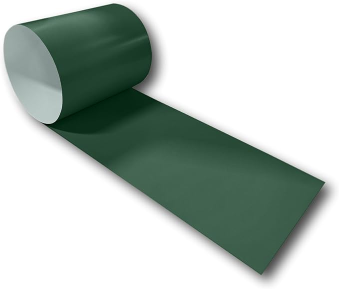 Eagle 1-24 Gauge KYNAR 500 Sheet Metal Flashing Rolls-10 FT Long-Heavy Duty-Commercial Grade-Roofing Flashing, Fascia Cover, Coping Cap-Multiple Sizes (30" x 10 FT, Classic Green)