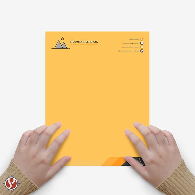 8.5 x 11" Ultra Orange Color Paper Smooth, for School, Office & Home Supplies, Holiday Crafting, Arts & Crafts | Acid & Lignin Free | Regular 20lb Paper - 100 Sheets