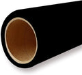 Yizhily Seamless Photogrphy Background Paper, Paper Backdrop Roll for Photoshoot, 82" x16', Jet
