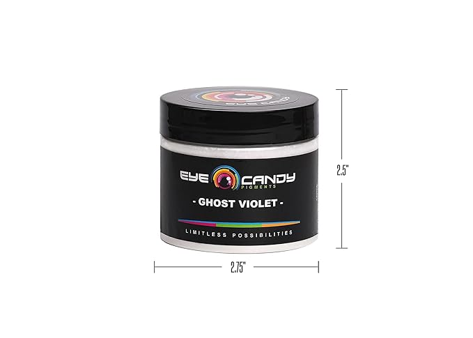 Eye Candy Pigments Premium Ghost Mica Powder - Galactic Ghost Violet (50gr) - for Epoxy, Resin, Soap, Paint, Woodworking, Acrylic Pouring, Bath Bombs, Fishing Lures - DIY Arts and Crafts Additive