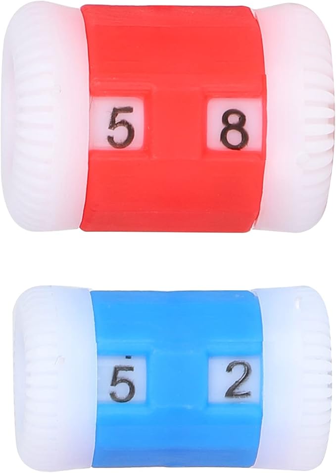 Plastic Knit Counter Knitting Crochet Stitch Marker Row Ring Sewing Tool Craft Accessories Two Color(Two Set)