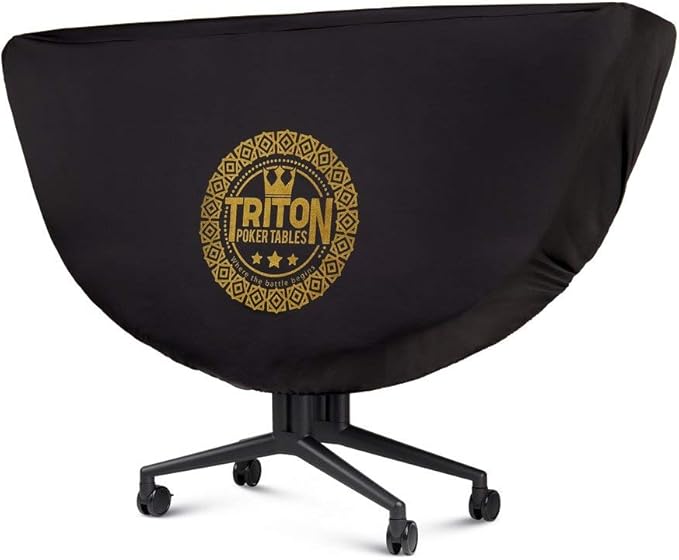Triton Premium Poker Table for 8 Players - Foldable and Long-Lasting Poker Table, Luxurious Vegas Style Casino Experience at Home