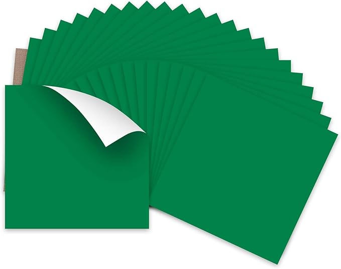HTVRONT Green HTV Heat Transfer Vinyl - 24 Pack 12"x12" Green Iron on Vinyl Sheets for T-Shirt (1 PTFE Sheet Included), PU HTV Vinyl Easy to Cut & Weed for Heat Design