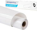 Guangyintong White Heat Transfer Vinyl HTV Rolls, 12" x 8ft Glossy Surface Iron on Vinyl for T-Shirts, All Cutter Machines, Easy to Cut & Weed