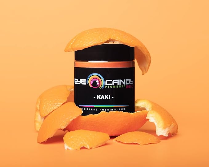 Eye Candy Pigments Premium Orange Mica Powder - Kaki (25gr) - for Epoxy, Resin, Soap, Paint, Woodworking, Acrylic Pouring, Bath Bombs, Fishing Lures - DIY Arts and Crafts Additive