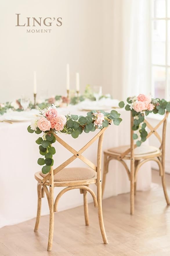 Ling's moment Blush Dahlia Foam Artificial Flowers Real Touch Faux Fake Flower for Home Decor Graduation Baby Shower Decorations Outdoors Party Favors Wedding Gifts Centerpieces Arrangements 25pcs