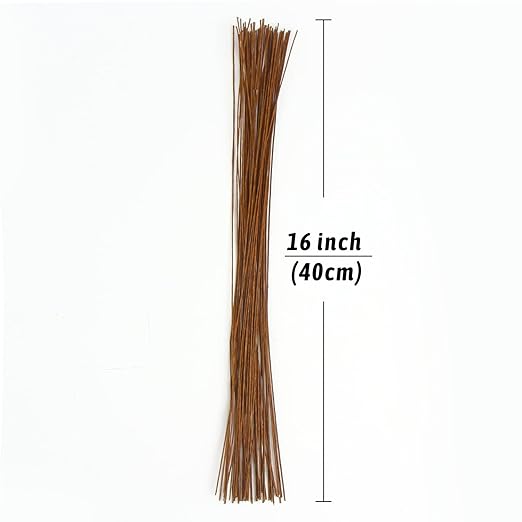 Decora 20 Gauge Brown Floral Wire 16 inch,50/Package
