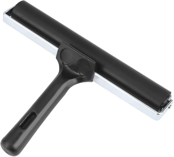 7.8 Inch Soft Rubber Brayer,Rubber Brayer Roller Paint Brush Ink Applicator Art Craft Oil Painting Tool