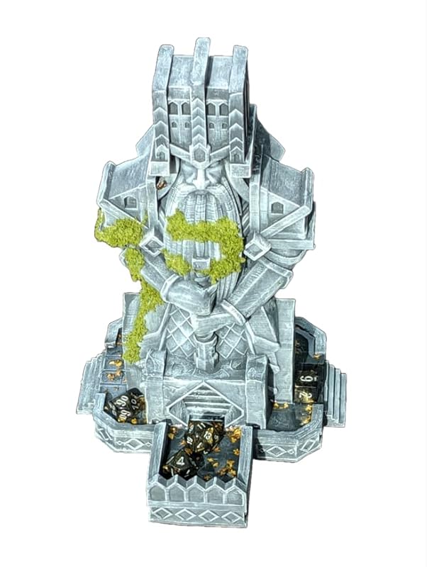 Dwarven 3D Printed Dice Tower - Baldur's Shrine by Unchained Games - Mythic Roll - Carve Your Fate in Stone with Ancestral Echoes and Valor! (20.) Silk-Copper)