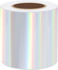 3x2 Inch Holographic Thermal Labels, Glitter Silver Thermal Sticker Labels, Waterproof Thermal Printer Stickers for Price, Barcode, Name, Custom Logo Design, 200 Pcs/Roll