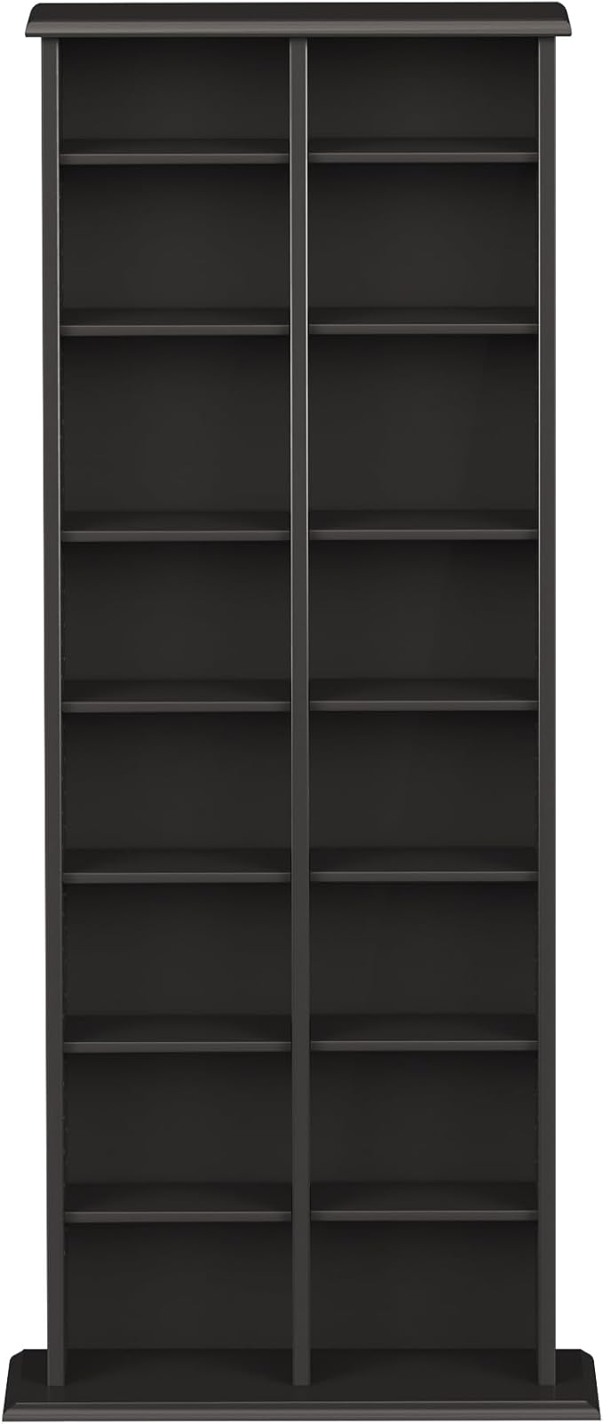 Prepac 2 Column Tall Cabinet Media Storage, 22" Wide, Black