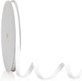 3/8" X 20 Yards White Velvet Ribbon for Christmas Tree Wreath Decoration Handmade Crafts Ornaments Gift Wrapping & Bow Making