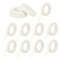 MECCANIXITY 12 Rolls Floral Tapes, 30 Yard x 1/16 in Florist Crepe Flowers Bouquets Tape Adhesive Waterproof for Flower Arranging Wrapping, White