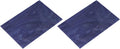 MECCANIXITY 2 Pcs Stained Glass Sheet Mosaic Tile 7.9 Inch x 5.9 Inch Deep Blue Stained Glass Sheets for Crafts DIY Art Project