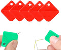 Automatic Needle Threaders for Hand Sewing, 2025 Upgrade Embroidery Floss, Sewing Machine Needle Threader, Sewing Supplies Tool, Fits All Needle Sizes (5, Red)