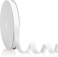 5/8" X 20 Yards White Velvet Ribbon for Christmas Tree Wreath Decoration Handmade Crafts Ornaments Gift Wrapping & Bow Making