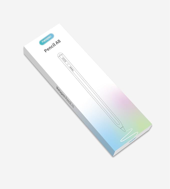 Metapen Pencil A8 for Apple iPad 2018-2025, (2X Faster Charge), Tilt Sensitivity, Pixel Precision, Stylus Pen for iPad 11/10/9/8/7/6th Gen, Pro 12.9/11/13-inch M4, Air 3/4/5/M2/M3, Mini 5/6th, Purple