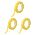 MECCANIXITY 3 Rolls Floral Tapes, 30 Yard x 1/16 in Florist Crepe Flowers Bouquets Tape Adhesive Waterproof for Flower Arranging Wrapping, Yellow