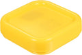 HARFINGTON Magnetic Pin Cushion Square Plastic Magnetic Sewing Pin Holder Storage Case Needle Cushion Tool for Sewing DIY Projects, Yellow