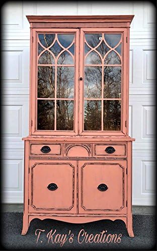 Chalky Chicks All-in-One Chalk Paint for Furniture or Cabinet - 32 Fl Oz - Matte Finish Gingers Blush Pink for Metal, Wood Furniture Paint - No Sanding All-in-One for Home Decor & Crafts, USA Made