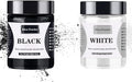 [60g White + 40g Black] Mica Powder - 100g Mica Powder for Epoxy Resin - Pigment Powder Dye for Resin/Eye Shadow/Soap Making/Nails/Bath Bombs etc.