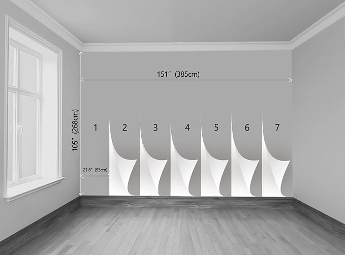 Forest Wallpaper Flower and Road in Forest Wall Mural for Bedroom Living Room TV Background Sofa Wall（Not Peel and Stick）