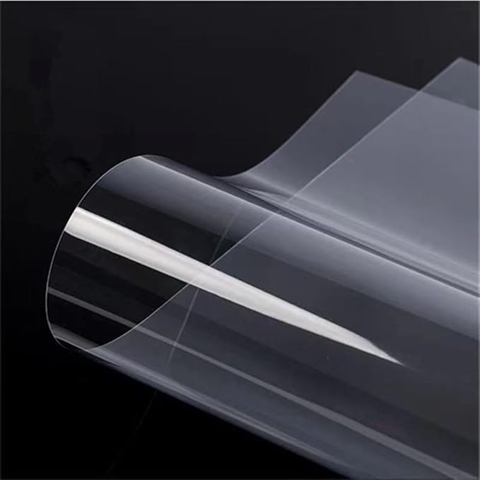 Clear Craft Plastic Sheets, Blank Stencil 18" x 48" 5 Strong and Flexible Transparent Acetate Mylar Sheet for Cricut