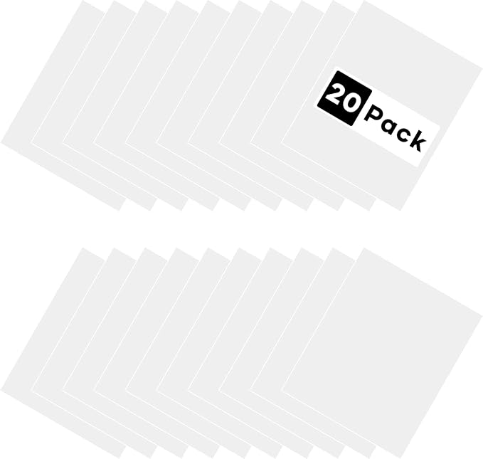 HTVRONT White Heat Transfer Vinyl Bundle: 20 Pack 12" x 10"in Iron on HTV for T-Shirt, Black Heat Transfer Vinyl Compatible with Cricut Cutting Machine, Silhouette Cameo or Heat Press Machine