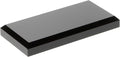 Plymor Black Acrylic Rectangular Beveled Display Base, 4" W x 2" D x 0.5" H, Pack of 3