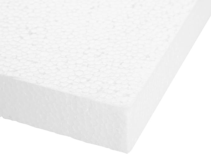 Juvale Craft Foam Blocks - 6-Pack, 12 x 6 x 1 in, White - Flat Foam for Flowers - DIY Floral Arrangement