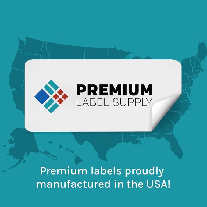 Premium Label Supply Brown Kraft Sticker Square Labels – 3" x 3" – Laser/Inkjet Compatible – (6 per Sheet), 100 Sheets – 600 Total Adhesive Labels