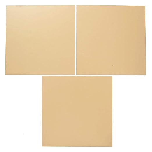 EAGLE 1: 12" x 12" 26 Gauge Sheet Metal Squares (3 Pack Per Order, Multiple Colors) Great for Arts, Crafts, DIY Home or Work Projects (6" X 6", Sahara Tan)