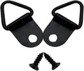 Small Triangle Ring Steel Picture Hangers with Screws Picture Frames Picture Hang Solutions for Hanging Clock Paintings Artwork Picture Frame Hook Photos(100 Pack Black )