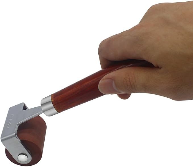 MyLifeUNIT Rubber Brayer, Brayer Ink Roller, Soft Rubber Brayer Roller with Wooden Handle