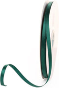1/4" x 100 Yards Hunter Green Polyester Satin Ribbon Single Faced Bulk Fabric Ribbons for Gift Wrapping, Crafting and DIY Projects, Hair Accessories, Tiny Bows