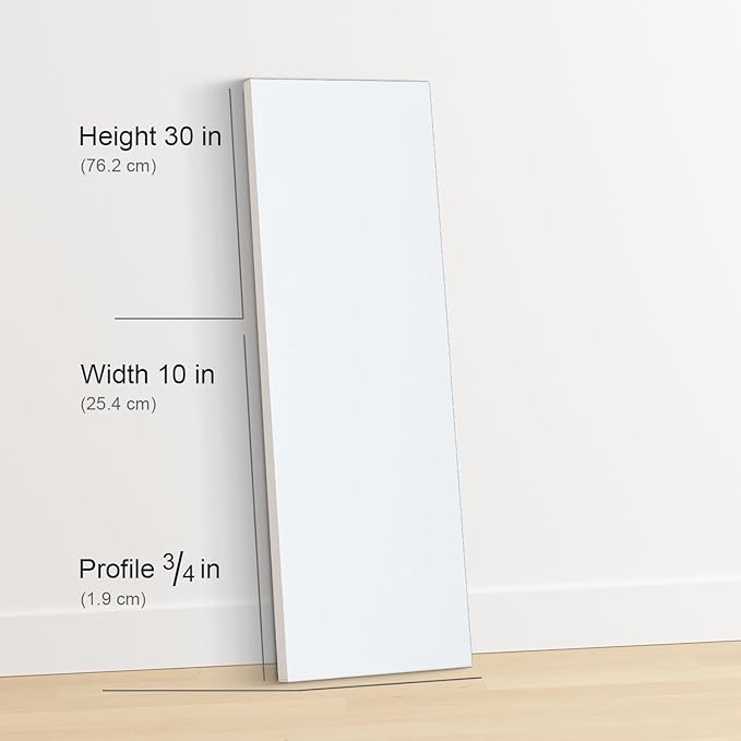 PHOENIX 10x30 Inch 4 Pack Artist Canvas - Large Long Stretched Canvases for Painting - 3/4 Inch Profile, 100% Cotton 11 Oz. Gesso Primed White Blank Professional Canvas Oil & Acrylic Paints