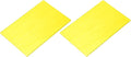 MECCANIXITY 2 Pcs Stained Glass Sheet Mosaic Tile 7.9 Inch x 5.9 Inch Bright Yellow Stained Glass Sheets for Crafts DIY Art Project