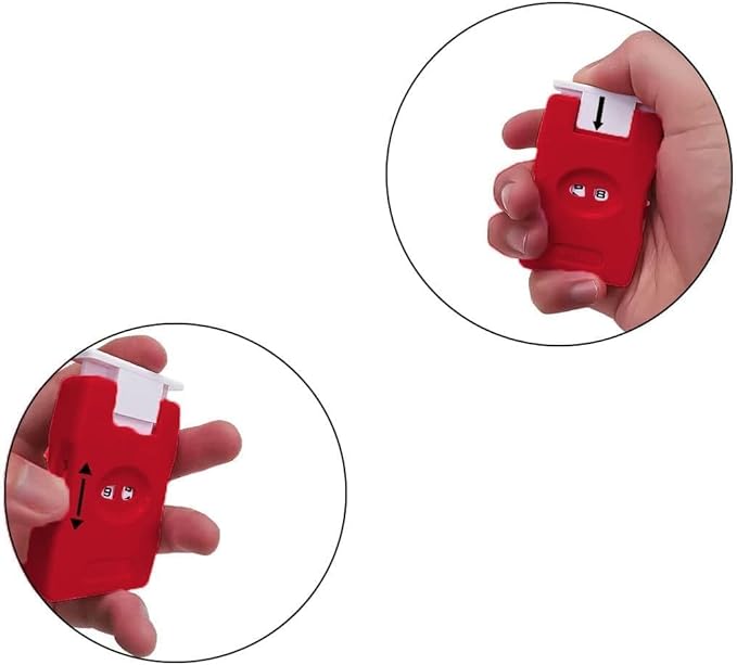 RUIAN Knitting Counter Stitch Needle Marking Tool Mini Crochet Stitch Counter Knitting Stitch Counter Plastic Knit Stitch Counter (Red)